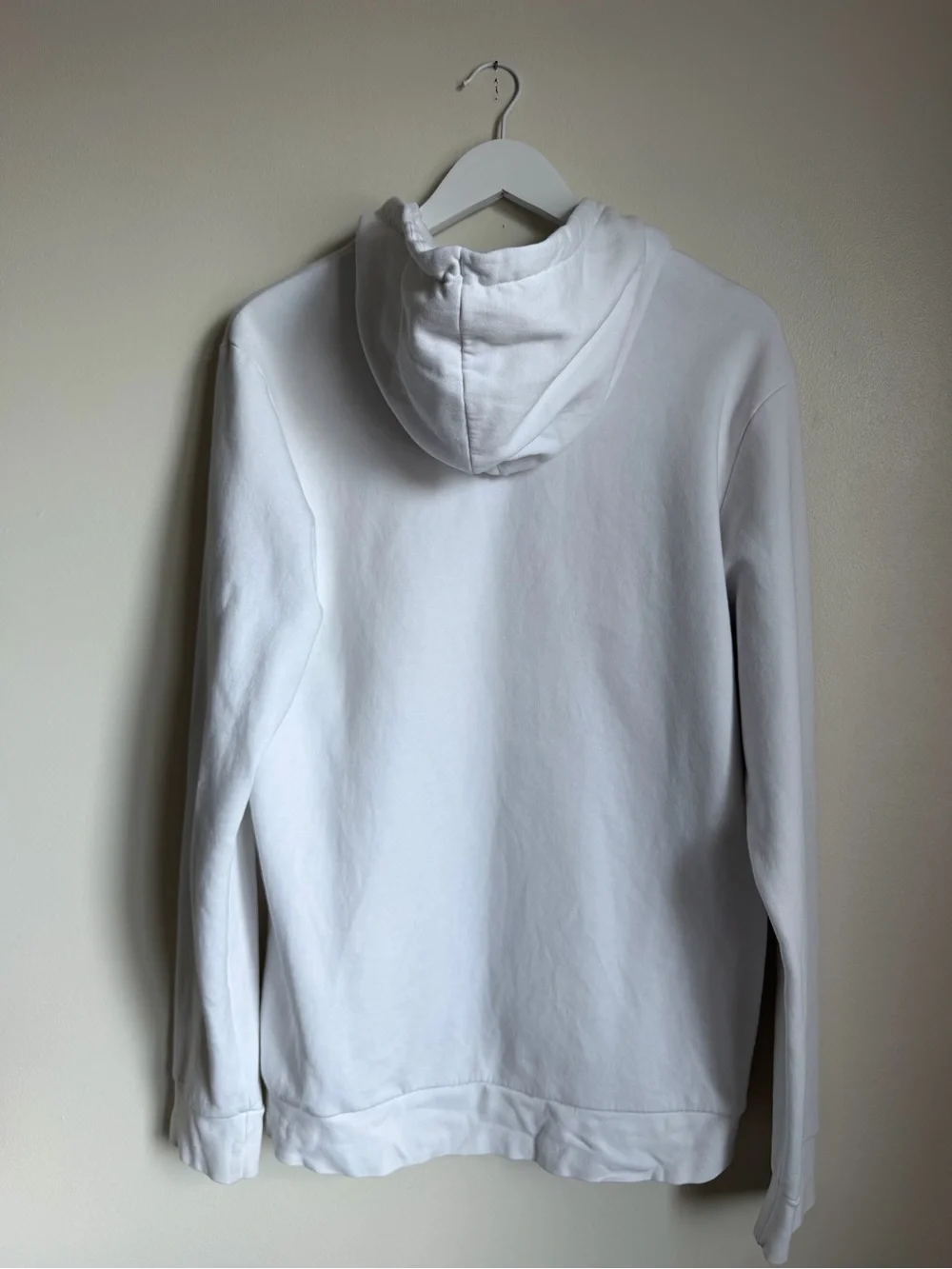 Adidas White Hooded Sweatshirt Men’s Size Large White